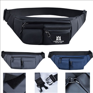 Polyester Multi-Pocket Waist Bag for Everyday Use